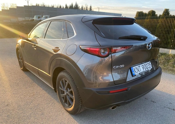 Mazda CX-30 cena 88000 przebieg: 37132, rok produkcji 2019 z Myślenice małe 67